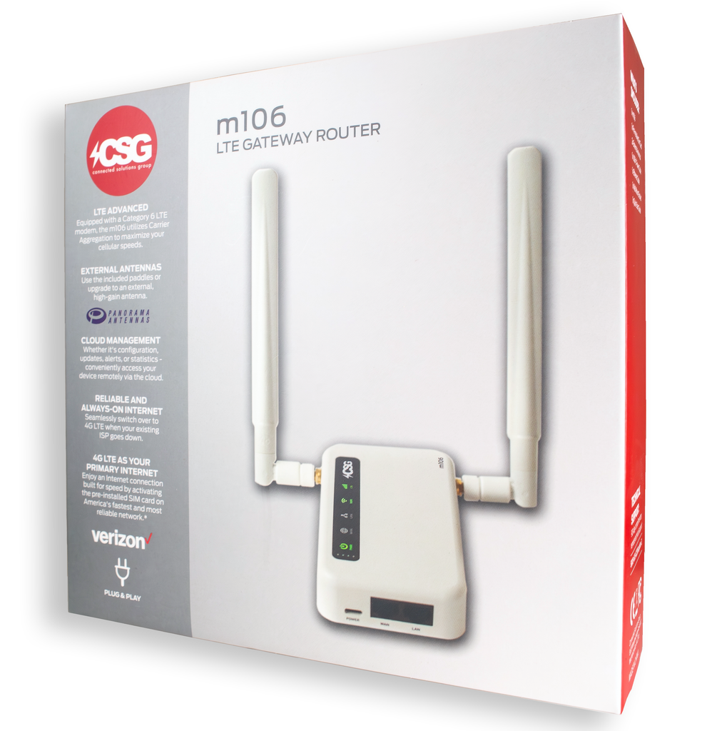 CSG m106 LTE Gateway Router Verizon 4G LTE Wireless Router with Buil