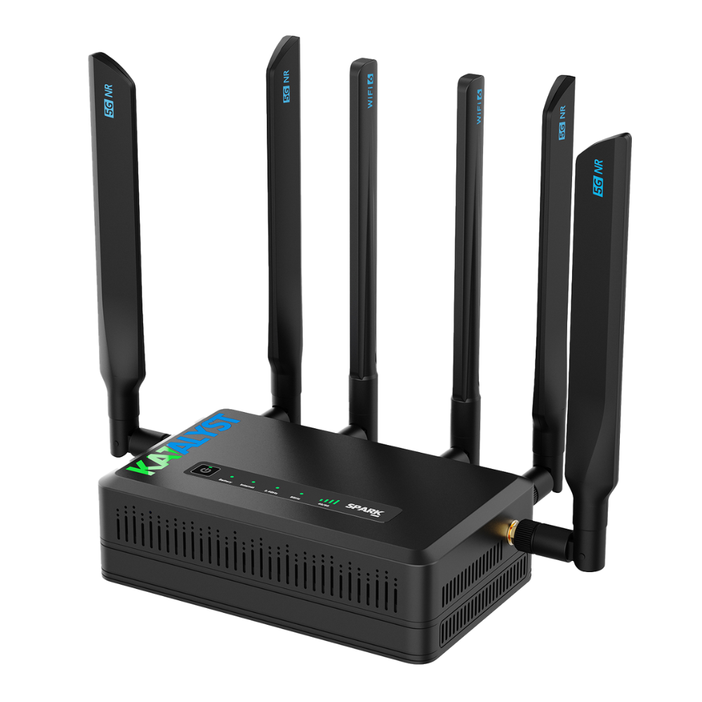 Spark Sim Router Katalyst Spark 5G Router – Multi-Carrier, High-Speed Travel & Business