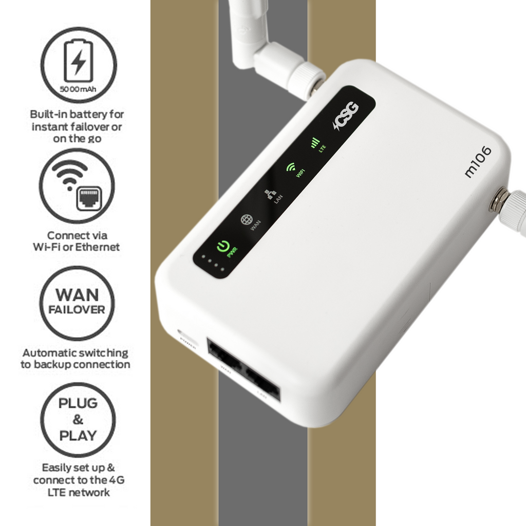 CSG m106 LTE Gateway Router Verizon 4G LTE Wireless Router with Buil